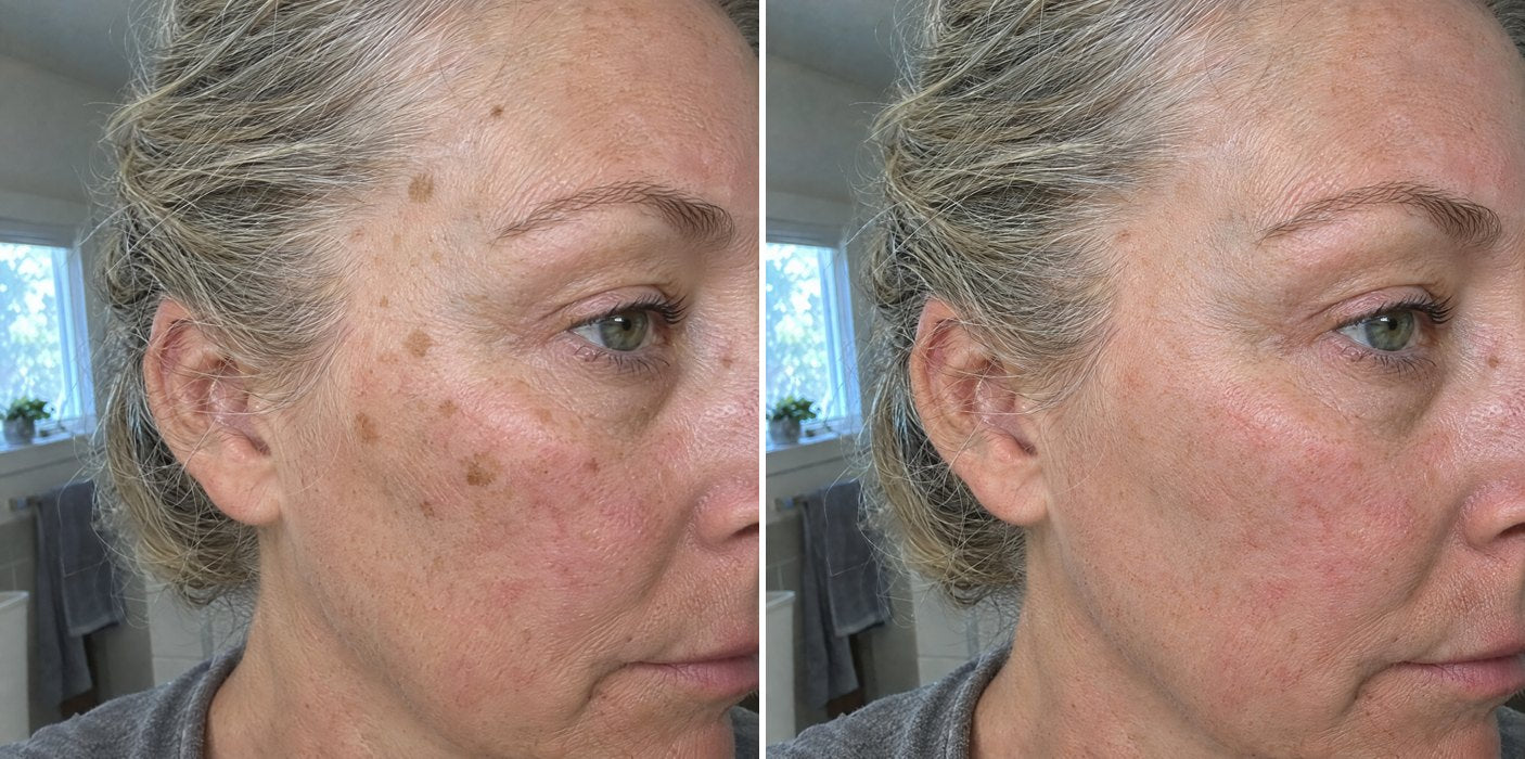 Customer photos, cheek