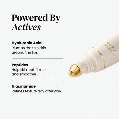 Powered by hyaluronic acid, peptides and niacinamide