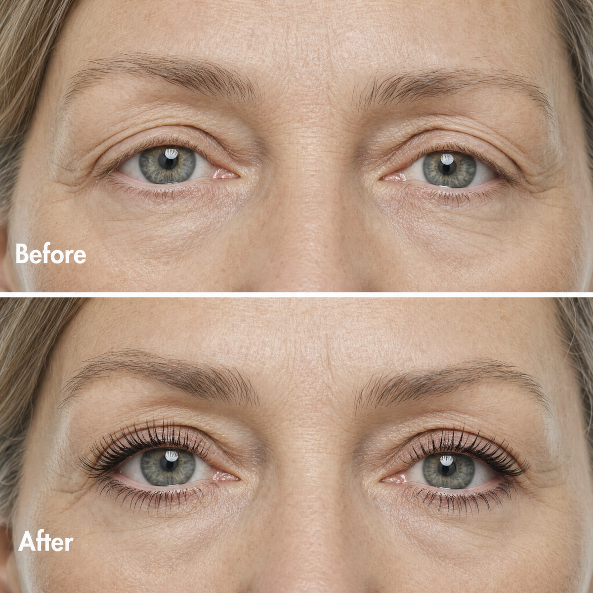 Ceyna mascara before and after