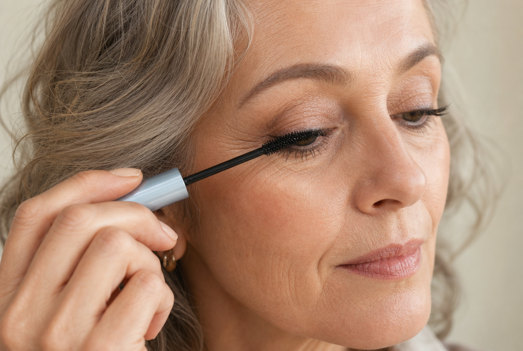 Applying Deep Lash mascara